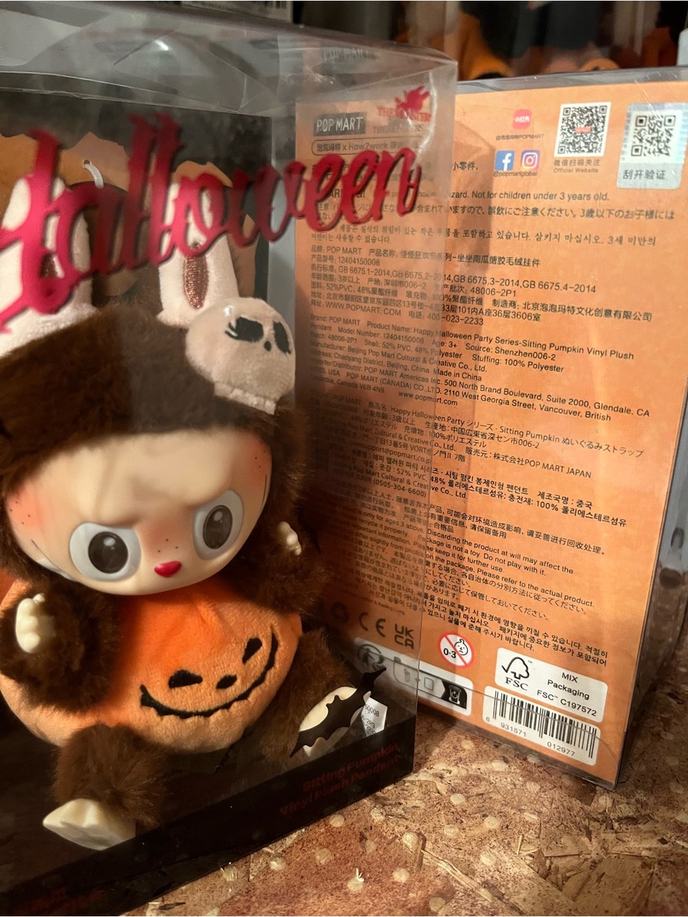 & Other Stories Halloween Pumpkin Plush in Orange and Brown